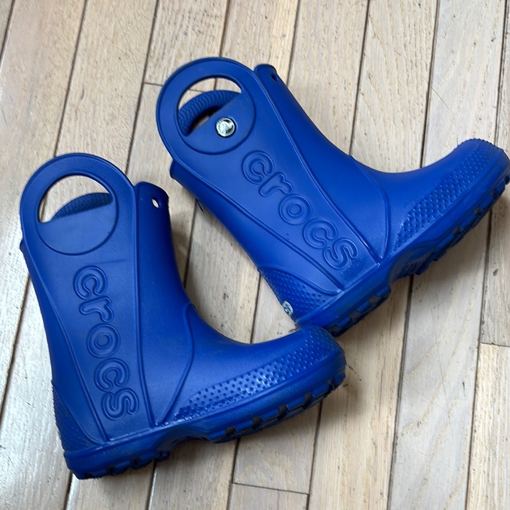Crocs Kids Blue Rain Boots